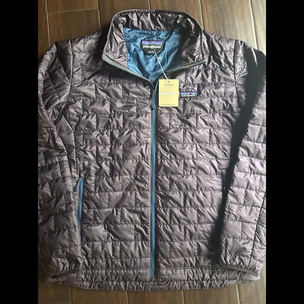 Patagonia Nano Puff Jacket Men’s Size Large Obsidian Plum
